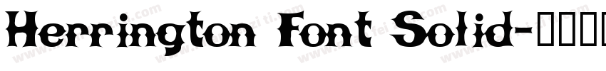 Herrington Font Solid字体转换